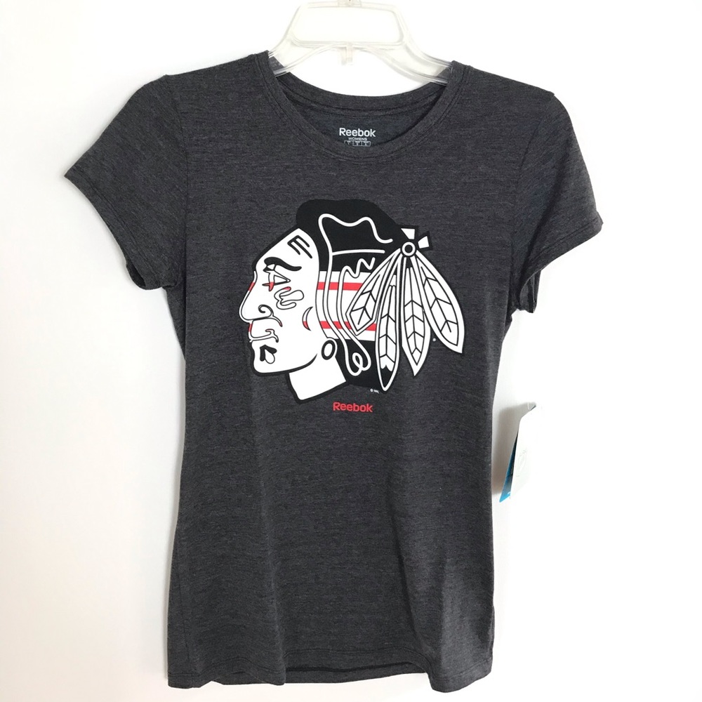Reebok NHL Blackhawks Toews Cap Sleeve T-shirt L